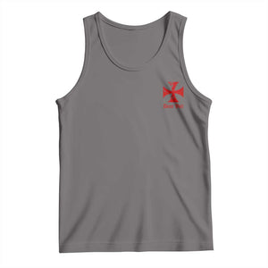 Deus Vult Catholic Knight Templar Crusader Cross Faith Tank Top