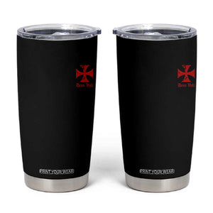Deus Vult Catholic Knight Templar Crusader Cross Faith Tumbler Cup