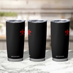 Deus Vult Catholic Knight Templar Crusader Cross Faith Tumbler Cup