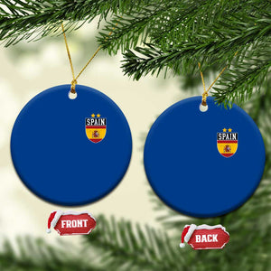 Spain 2nd Star Espana Football Crest Ceramic Ornament