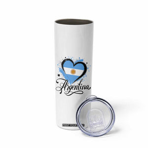 Argentina Heart Argentinian Flag Sun of May Patriotic Skinny Tumbler