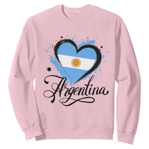 Argentina Heart Argentinian Flag Sun of May Patriotic Sweatshirt