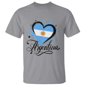 Argentina Heart Argentinian Flag Sun of May Patriotic T Shirt
