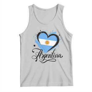 Argentina Heart Argentinian Flag Sun of May Patriotic Tank Top