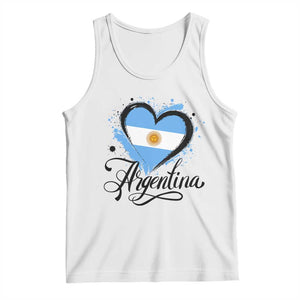 Argentina Heart Argentinian Flag Sun of May Patriotic Tank Top