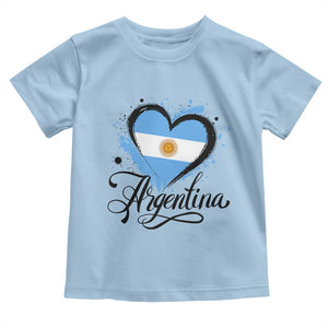 Argentina Heart Argentinian Flag Sun of May Patriotic Toddler T Shirt