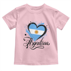 Argentina Heart Argentinian Flag Sun of May Patriotic Toddler T Shirt