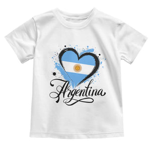 Argentina Heart Argentinian Flag Sun of May Patriotic Toddler T Shirt