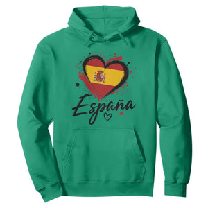 Espana Heart Spanish Flag Patriotic Spain Pride Hoodie
