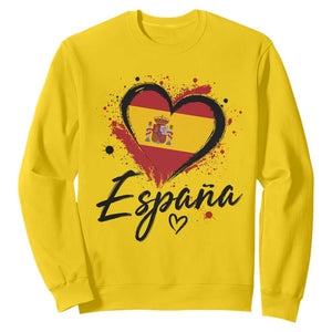 Espana Heart Spanish Flag Patriotic Spain Pride Sweatshirt