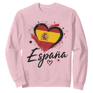 Espana Heart Spanish Flag Patriotic Spain Pride Sweatshirt