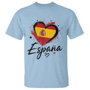 Espana Heart Spanish Flag Patriotic Spain Pride T Shirt