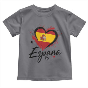 Espana Heart Spanish Flag Patriotic Spain Pride Toddler T Shirt