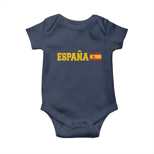 Espana Spain Vintage Sports Design Spanish Flag Baby Onesie