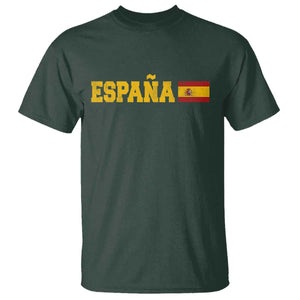 Espana Spain Vintage Sports Design Spanish Flag T Shirt