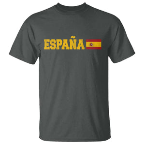 Espana Spain Vintage Sports Design Spanish Flag T Shirt