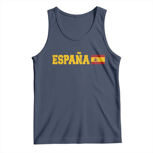 Espana Spain Vintage Sports Design Spanish Flag Tank Top