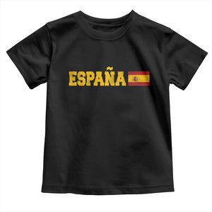 Espana Spain Vintage Sports Design Spanish Flag Toddler T Shirt