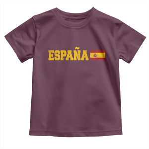 Espana Spain Vintage Sports Design Spanish Flag Toddler T Shirt