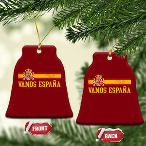 Vamos Espana Spainish Flag Vintage Spain Coat of Arms Ceramic Ornament