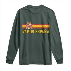 Vamos Espana Spainish Flag Vintage Spain Coat of Arms Long Sleeve Shirt