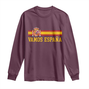 Vamos Espana Spainish Flag Vintage Spain Coat of Arms Long Sleeve Shirt