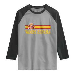 Vamos Espana Spainish Flag Vintage Spain Coat of Arms Raglan Shirt