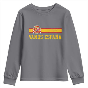 Vamos Espana Spainish Flag Vintage Spain Coat of Arms Youth Sweatshirt
