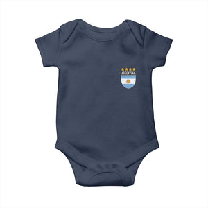 Argentina 4th Star Vintage Argentine Football Crest Baby Onesie