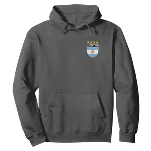 Argentina 4th Star Vintage Argentine Football Crest Hoodie
