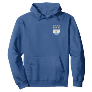 Argentina 4th Star Vintage Argentine Football Crest Hoodie