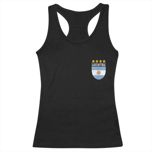 Argentina 4th Star Vintage Argentine Football Crest Racerback Tank Top