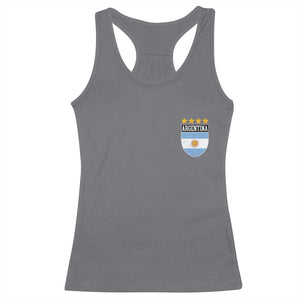 Argentina 4th Star Vintage Argentine Football Crest Racerback Tank Top