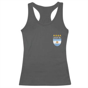 Argentina 4th Star Vintage Argentine Football Crest Racerback Tank Top