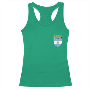 Argentina 4th Star Vintage Argentine Football Crest Racerback Tank Top