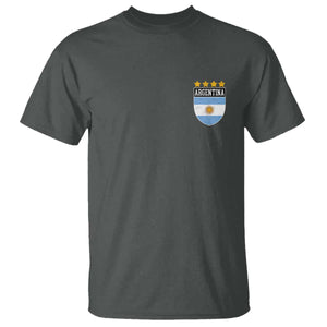 Argentina 4th Star Vintage Argentine Football Crest T Shirt