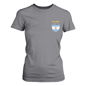 Argentina 4th Star Vintage Argentine Football Crest T Shirt For Women