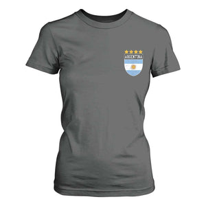 Argentina 4th Star Vintage Argentine Football Crest T Shirt For Women