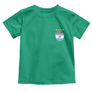 Argentina 4th Star Vintage Argentine Football Crest Toddler T Shirt