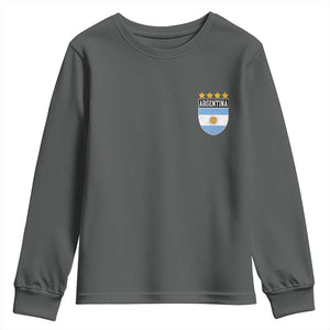 Argentina 4th Star Vintage Argentine Football Crest Youth Sweatshirt