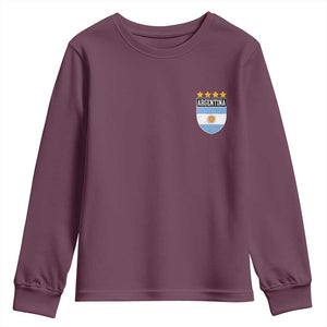 Argentina 4th Star Vintage Argentine Football Crest Youth Sweatshirt