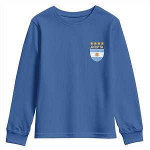 Argentina 4th Star Vintage Argentine Football Crest Youth Sweatshirt