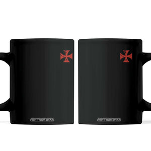 Vintage Catholic Knight Templar Crusader Cross Coffee Mug