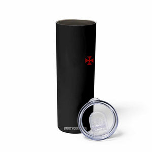 Vintage Catholic Knight Templar Crusader Cross Skinny Tumbler