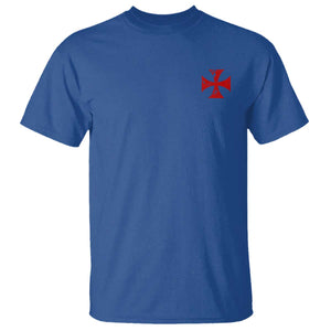 Vintage Catholic Knight Templar Crusader Cross T Shirt