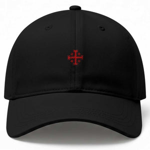 Vintage Catholic Knight Templar Jerusalem Cross Baseball Cap