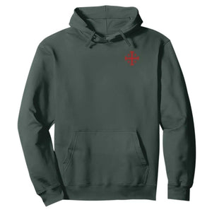 Vintage Catholic Knight Templar Jerusalem Cross Hoodie