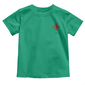Vintage Catholic Knight Templar Jerusalem Cross Toddler T Shirt