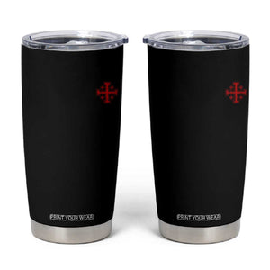 Vintage Catholic Knight Templar Jerusalem Cross Tumbler Cup