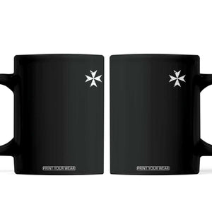 Knights Hospitaller Vintage Maltese Cross Catholic Christian Coffee Mug